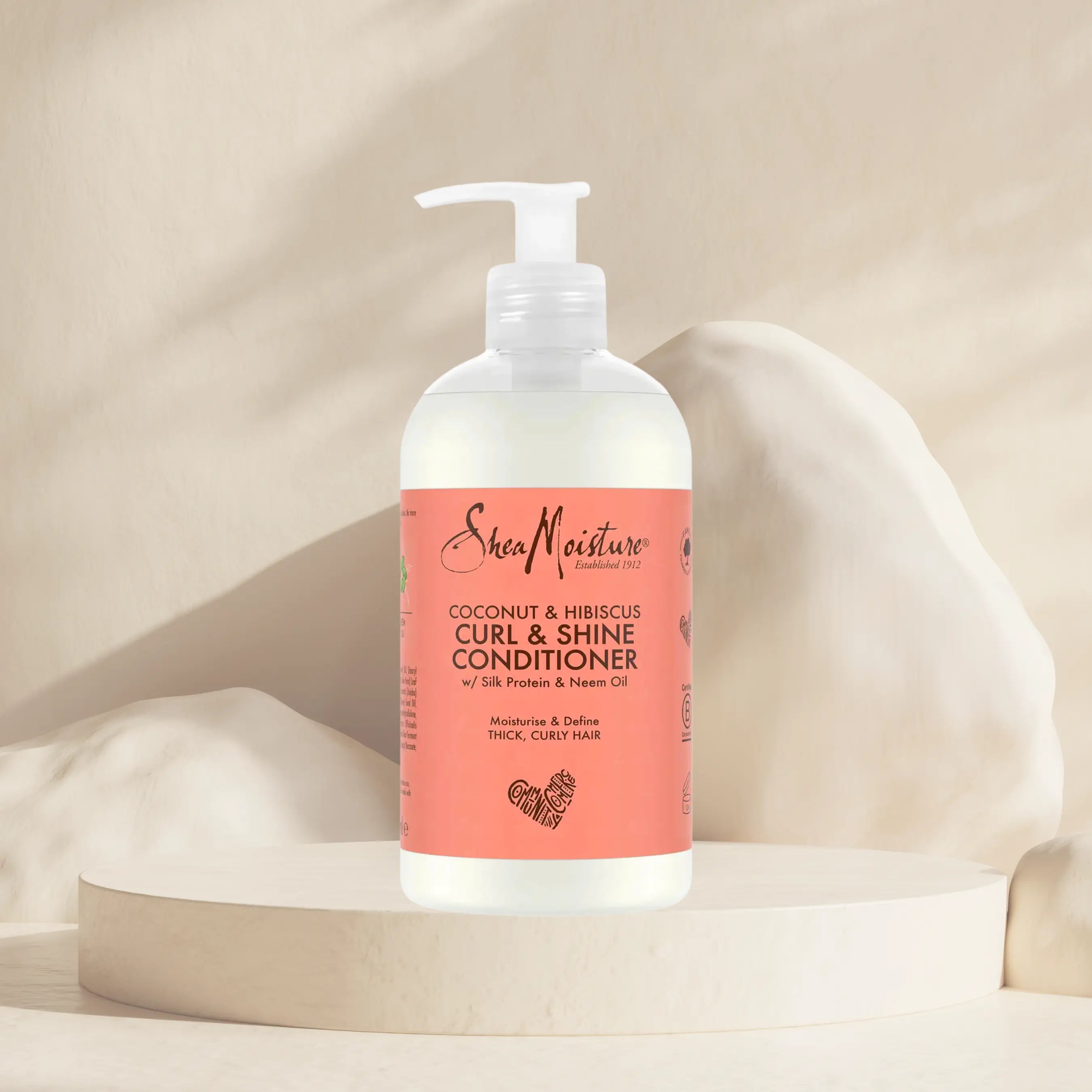SHEA MOISTURE -Après-Shampoing hydratant Curl & Shine Coconut Hibiscus 86/100 Note Yuka🥕384 ML Shea Moisture