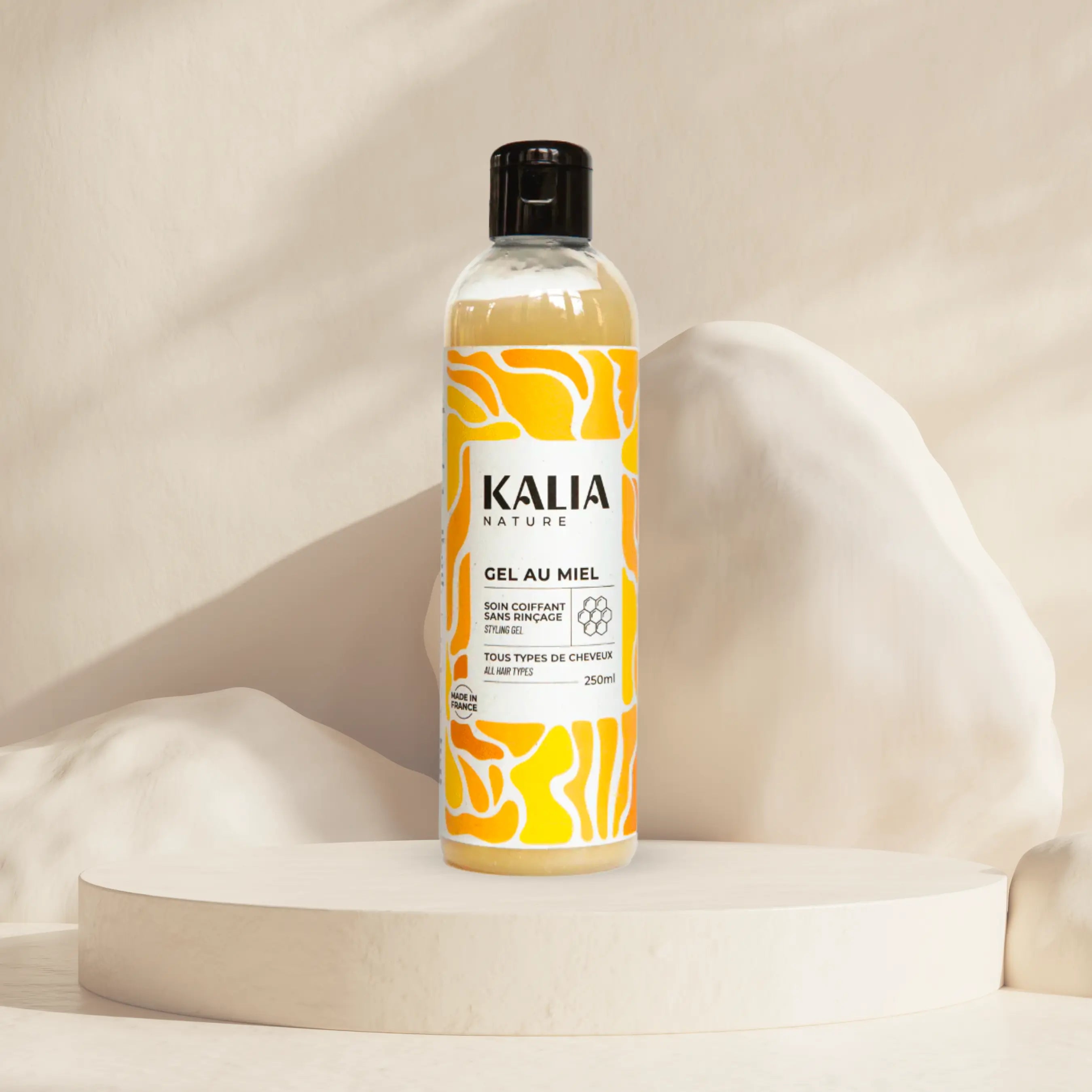 KALIA NATURE -Gel au Miel Transformez Vos Cheveux Bouclés et Crépus Naturellement 86/100 Note Yuka🥕    250 ML Kalia Nature