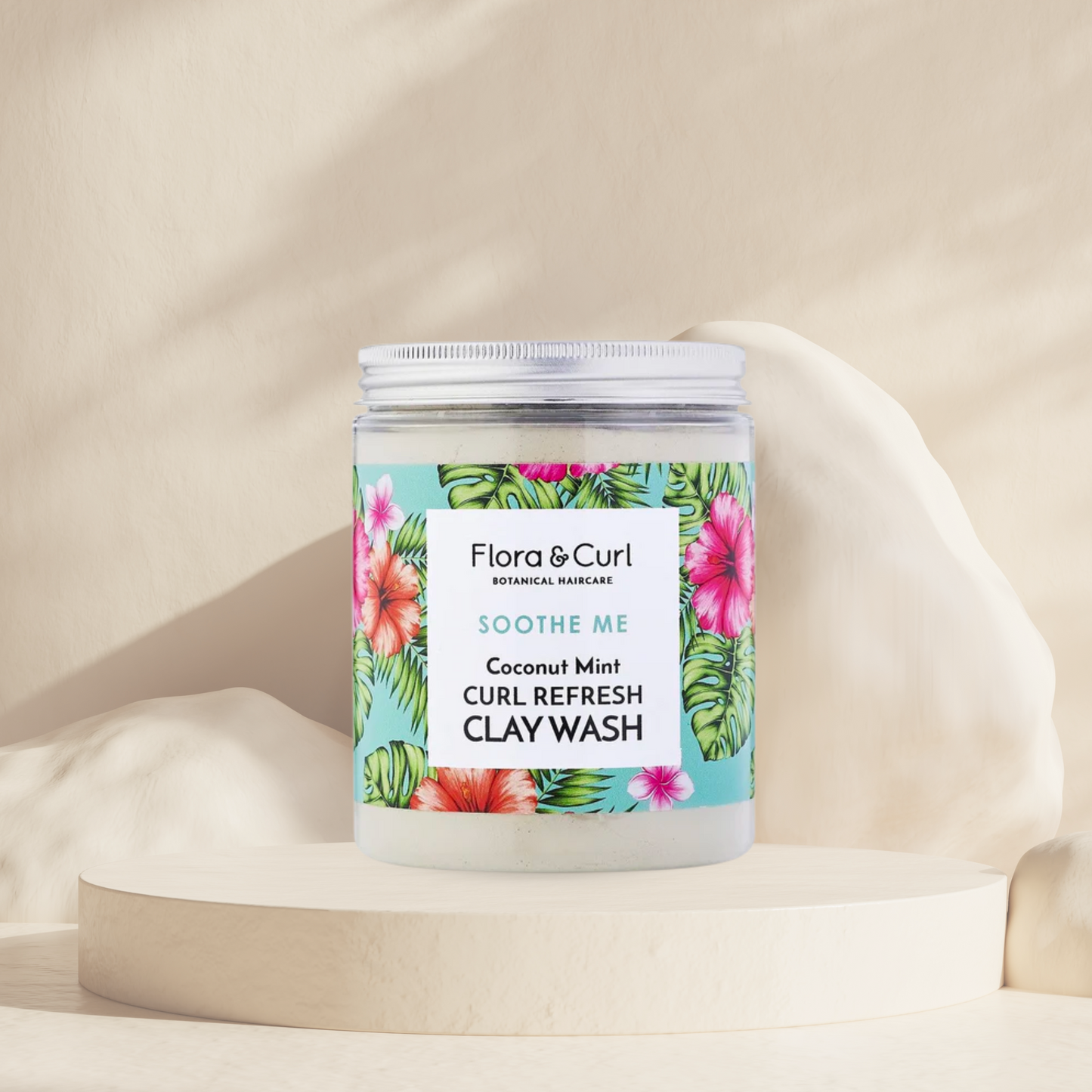 Coconunt Mint Curl Refresh Clay Cleanser - Flora &amp; Curl