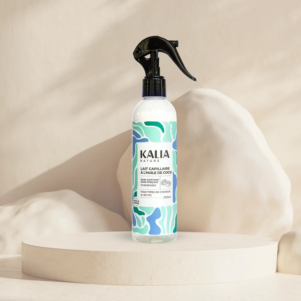 KALIA NATURE -Lait Capillaire à l'Huile de Coco -  Transformez Vos Cheveux Bouclés et Crépus 65/100 Note Yuka🥕250 ML Kalia Nature