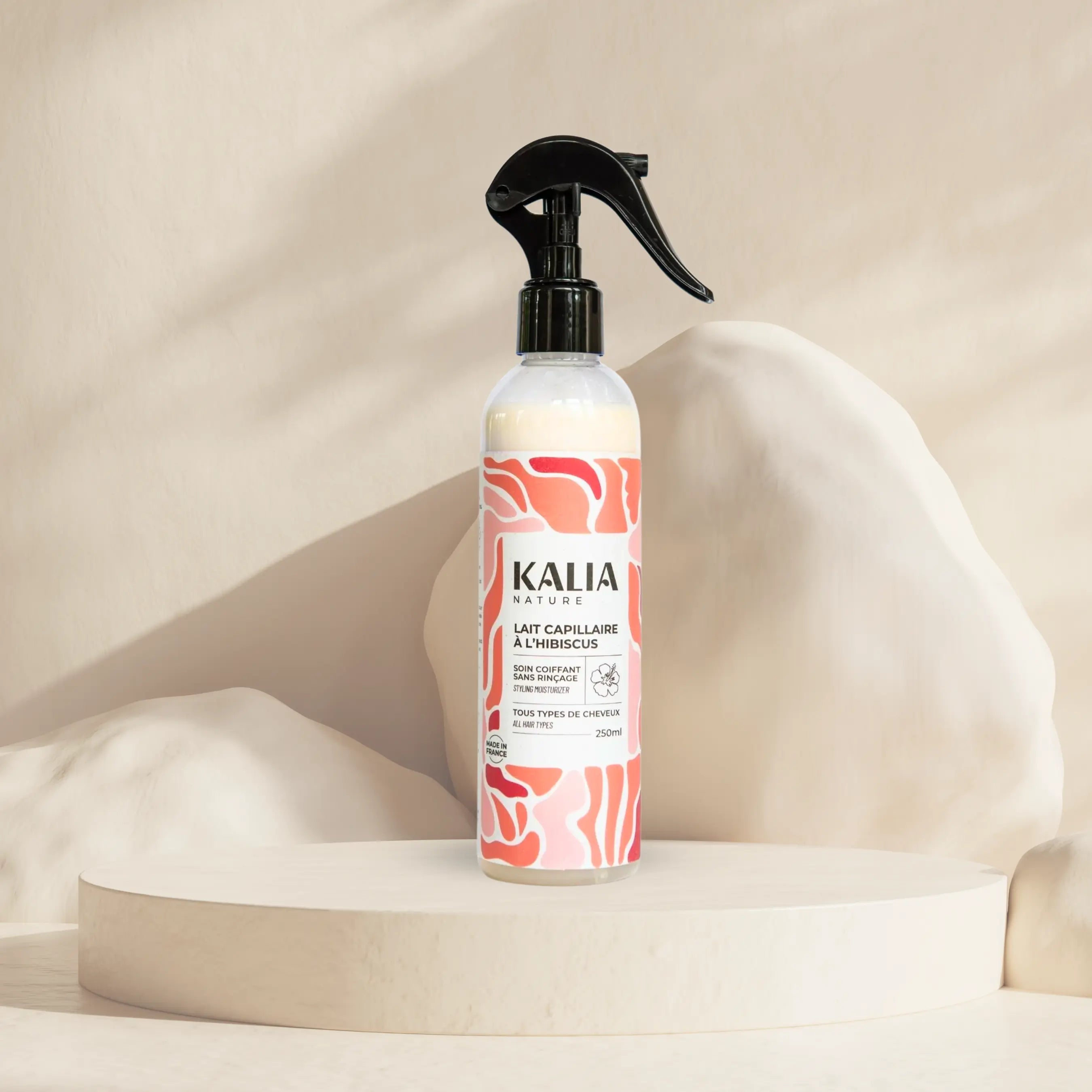 KALIA NATURE -Lait Capillaire Hibiscus -Transformez Vos Cheveux Bouclés et Crépus Naturellement  250 ML Kalia Nature